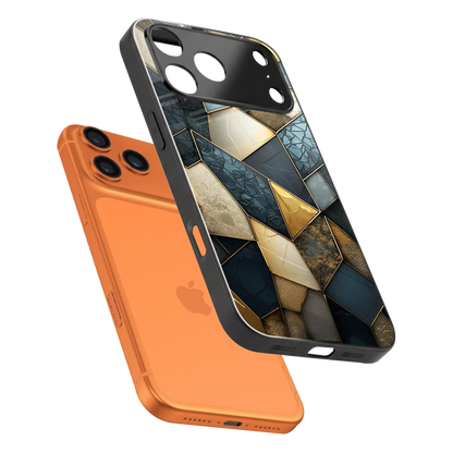 Celestial Stone sleek iphone 17 pro cover with tempered glass back and TPU edges