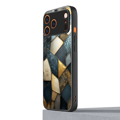 Celestial Stone iphone 17 pro max mobile cover | shockproof glass phone case