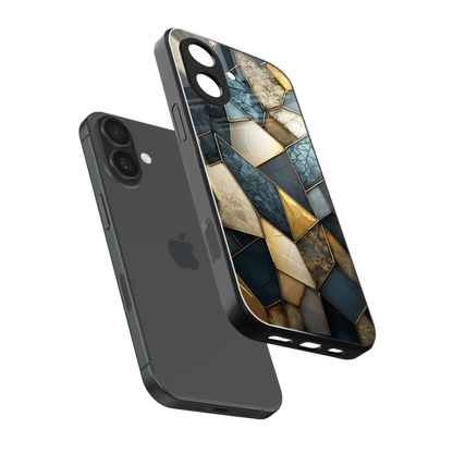 Celestial Stone sleek iphone 17 cover with tempered glass back and TPU edges