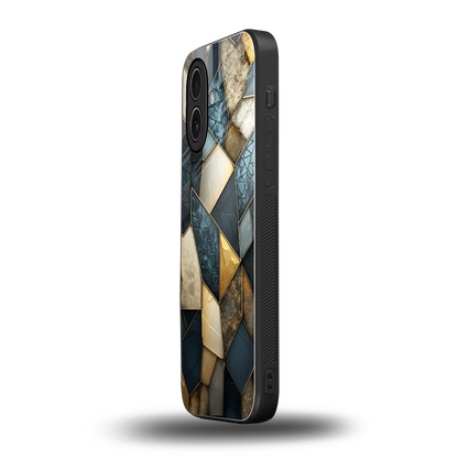 Celestial Stone iphone 17 mobile cover | shockproof glass phone case