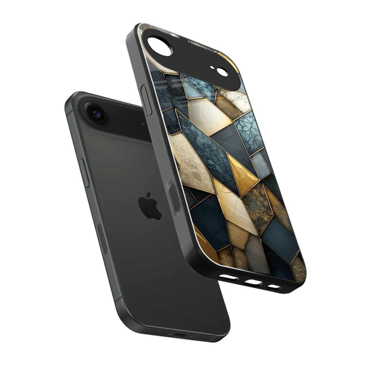Celestial Stone sleek iphone air cover with tempered glass back and TPU edges