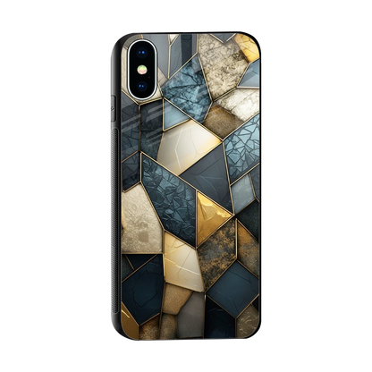 Celestial Stone sleek iphone xs cover with tempered glass back and TPU edges