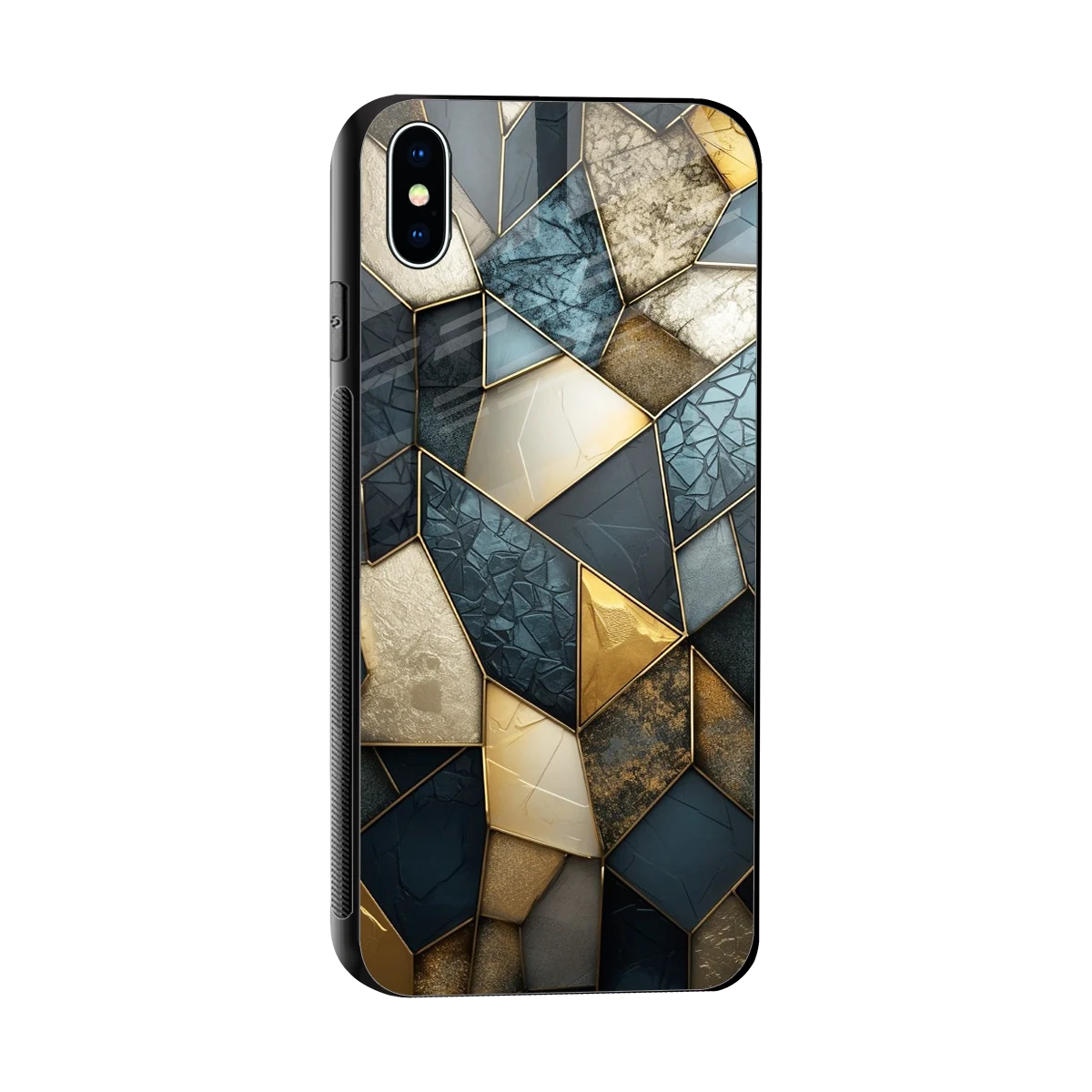 Celestial Stone sleek iphone xs max cover with tempered glass back and TPU edges