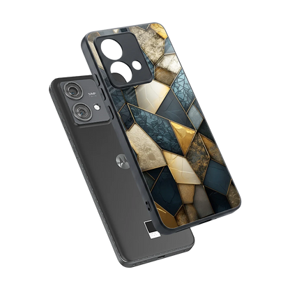 Celestial Stone sleek motorola edge 40 neo 5g cover with tempered glass back and TPU edges