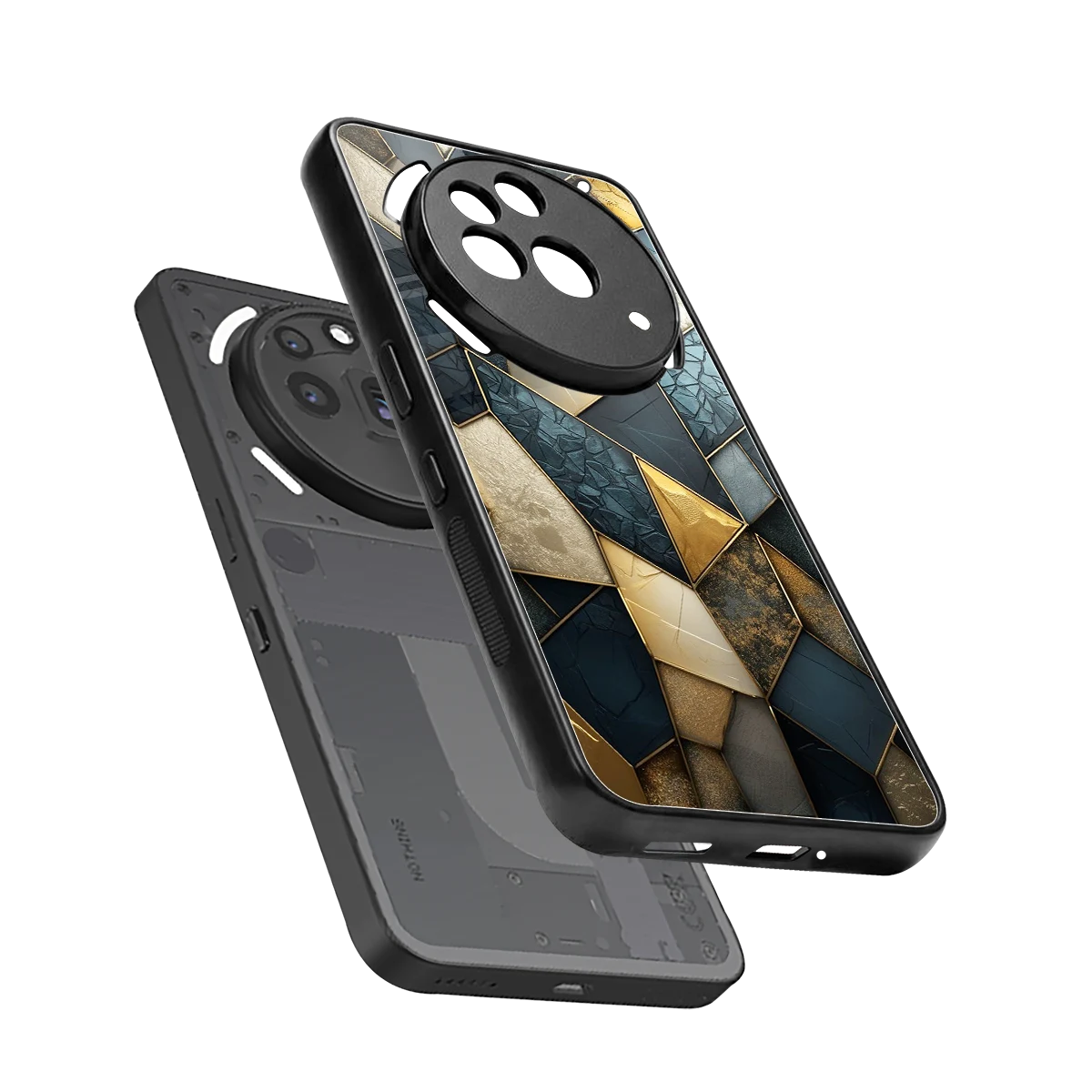 Celestial Stone sleek nothing phone 3a pro cover with tempered glass back and TPU edges
