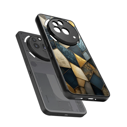Celestial Stone sleek nothing phone 3a pro cover with tempered glass back and TPU edges