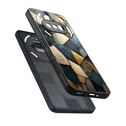 Celestial Stone sleek nothing phone 3a cover with tempered glass back and TPU edges
