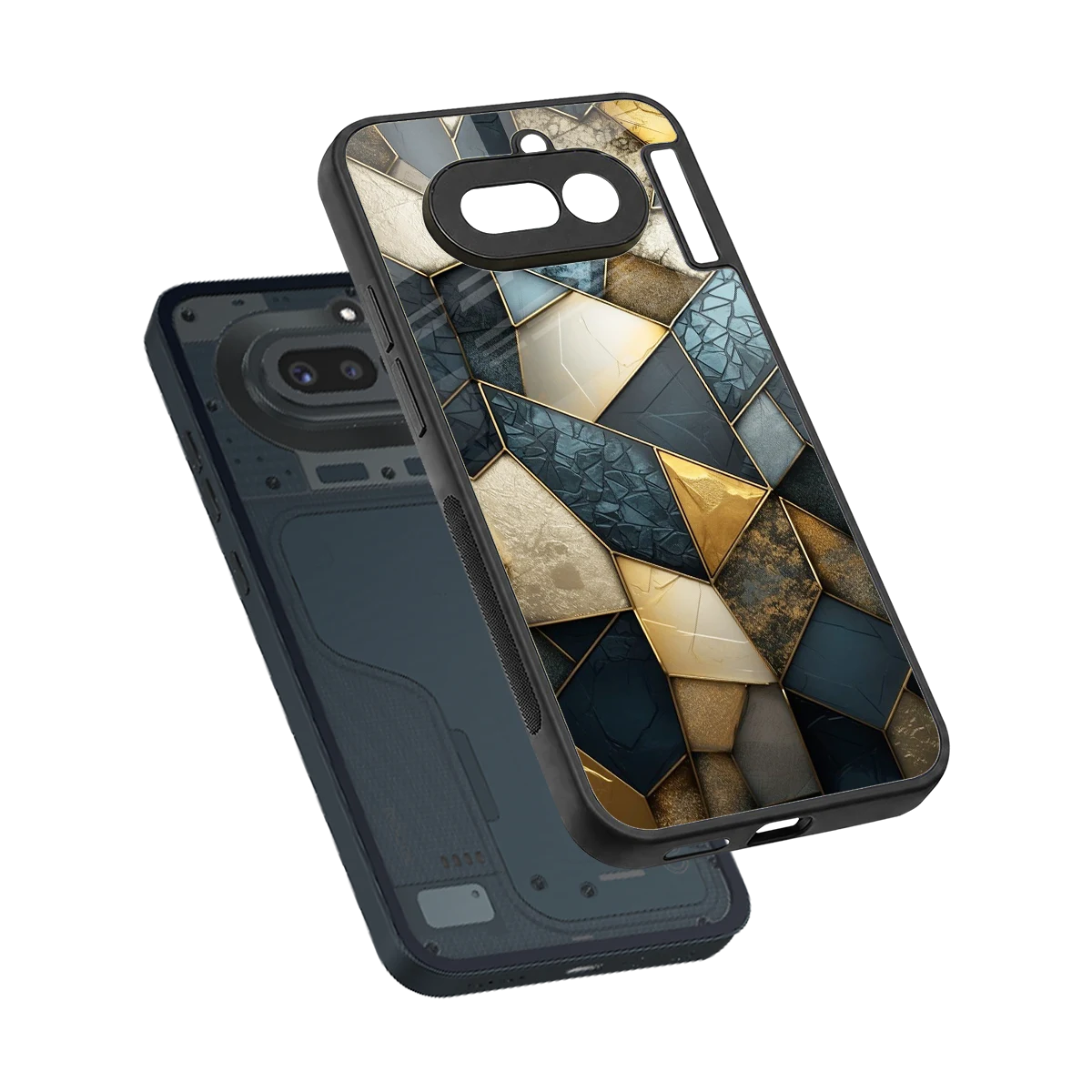 Celestial Stone sleek nothing phone 4a cover with tempered glass back and TPU edges