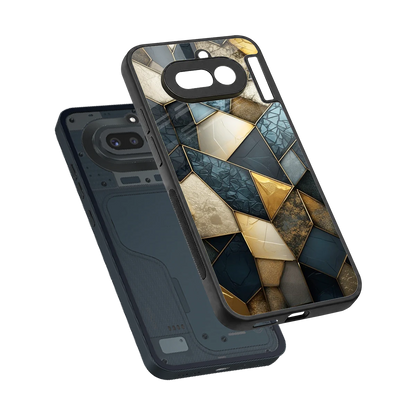 Celestial Stone sleek nothing phone 4a cover with tempered glass back and TPU edges