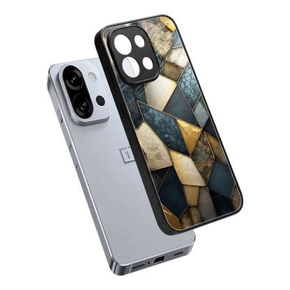 Celestial Stone sleek oneplus 13s cover with tempered glass back and TPU edges