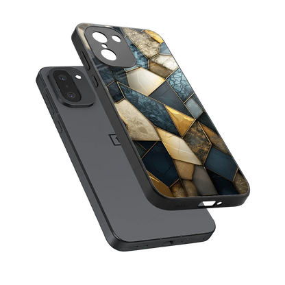 Celestial Stone sleek oneplus 15r cover with tempered glass back and TPU edges