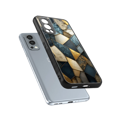Celestial Stone sleek oneplus nord 2 cover with tempered glass back and TPU edges