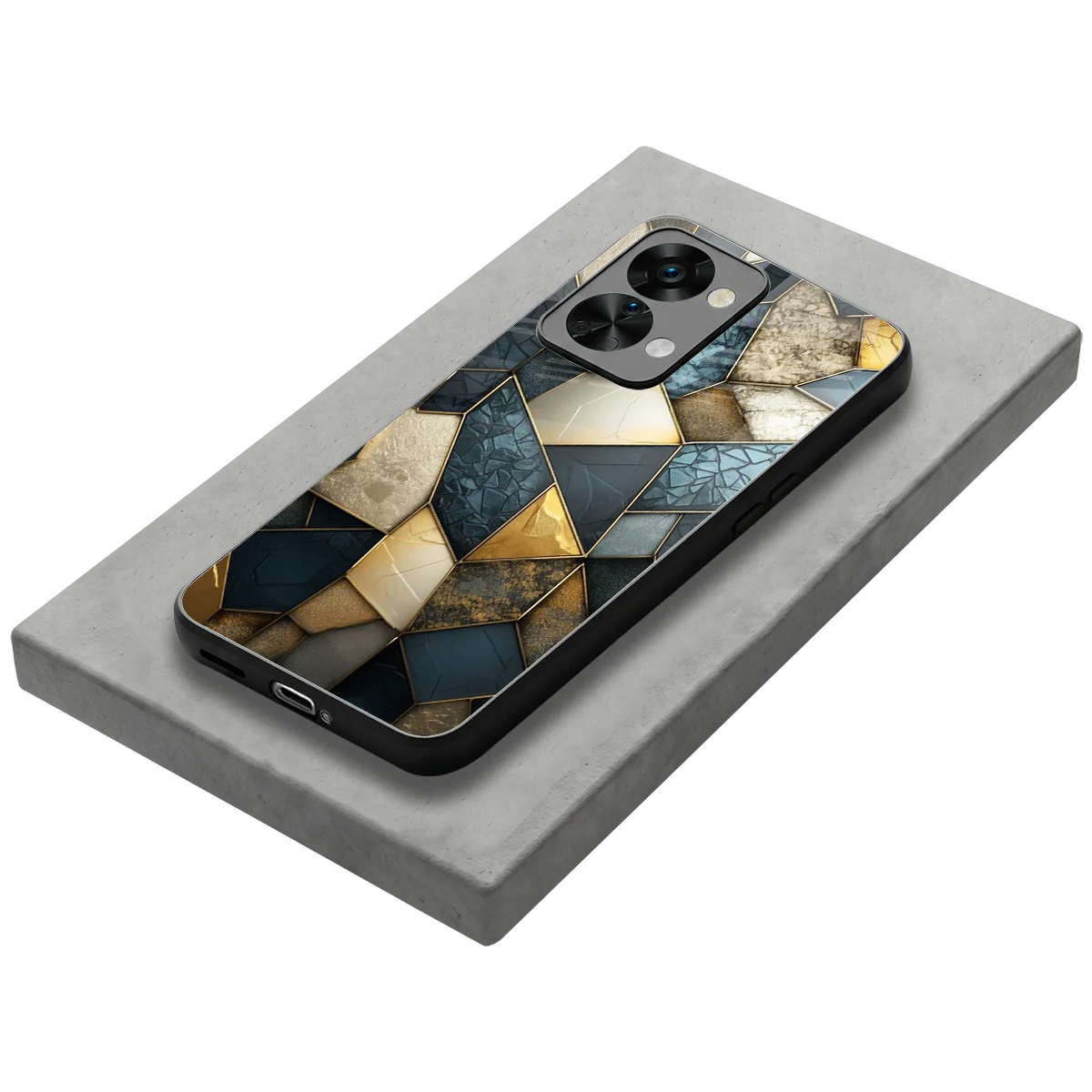 Celestial Stone stylish phone case for oneplus nord 2t | glossy glass and slim fit
