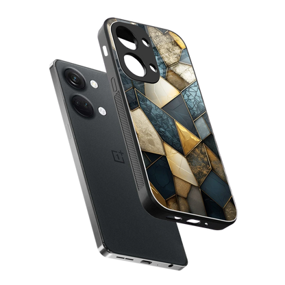 Celestial Stone sleek oneplus nord 3 cover with tempered glass back and TPU edges