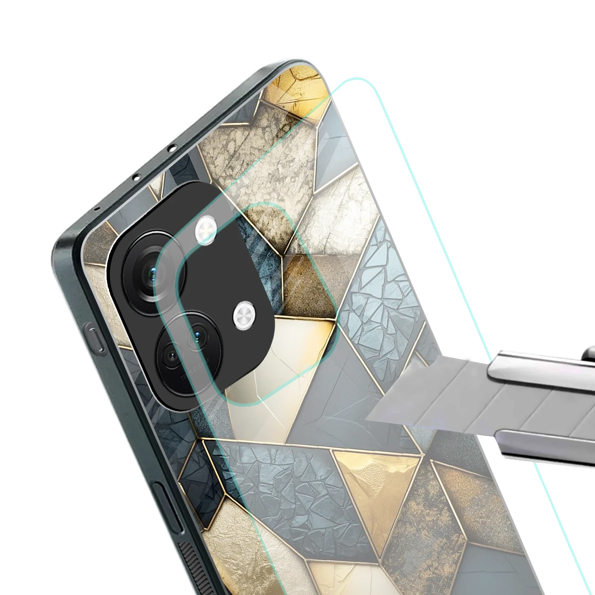 Celestial Stone stylish phone case for oneplus nord 3 | glossy glass and slim fit