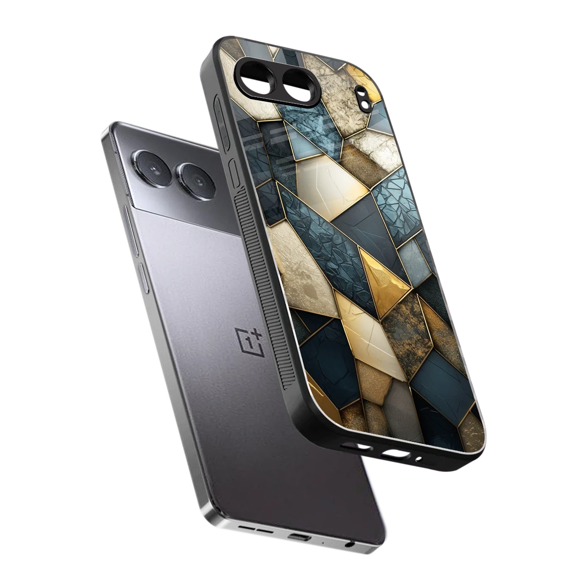 Celestial Stone sleek oneplus nord 4 cover with tempered glass back and TPU edges