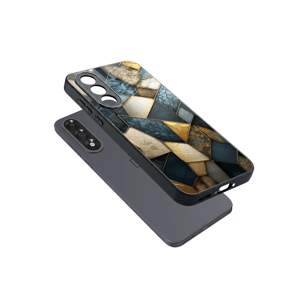 Celestial Stone sleek oneplus nord 5 cover with tempered glass back and TPU edges