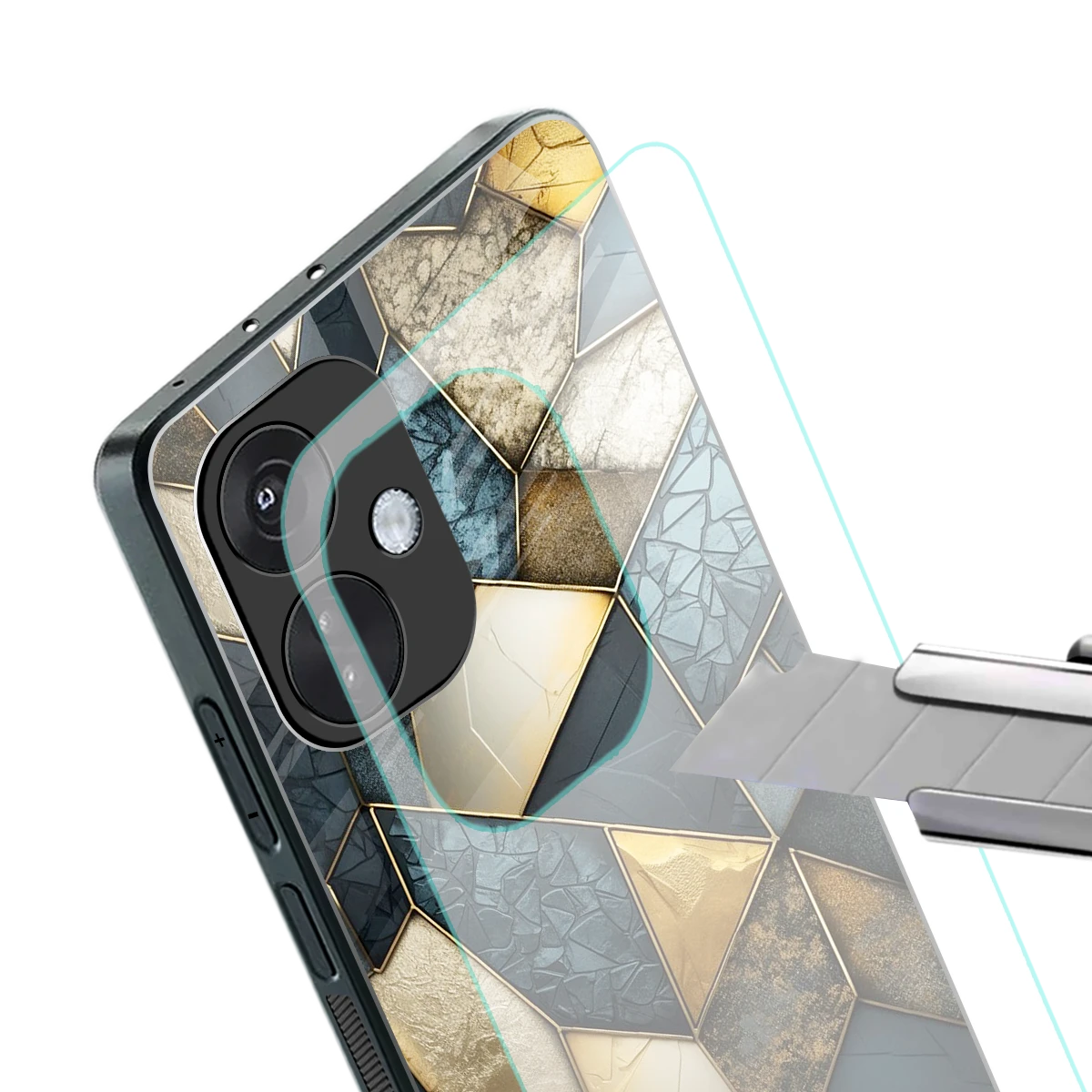 Celestial Stone stylish phone case for oneplus nord ce 3 | glossy glass and slim fit