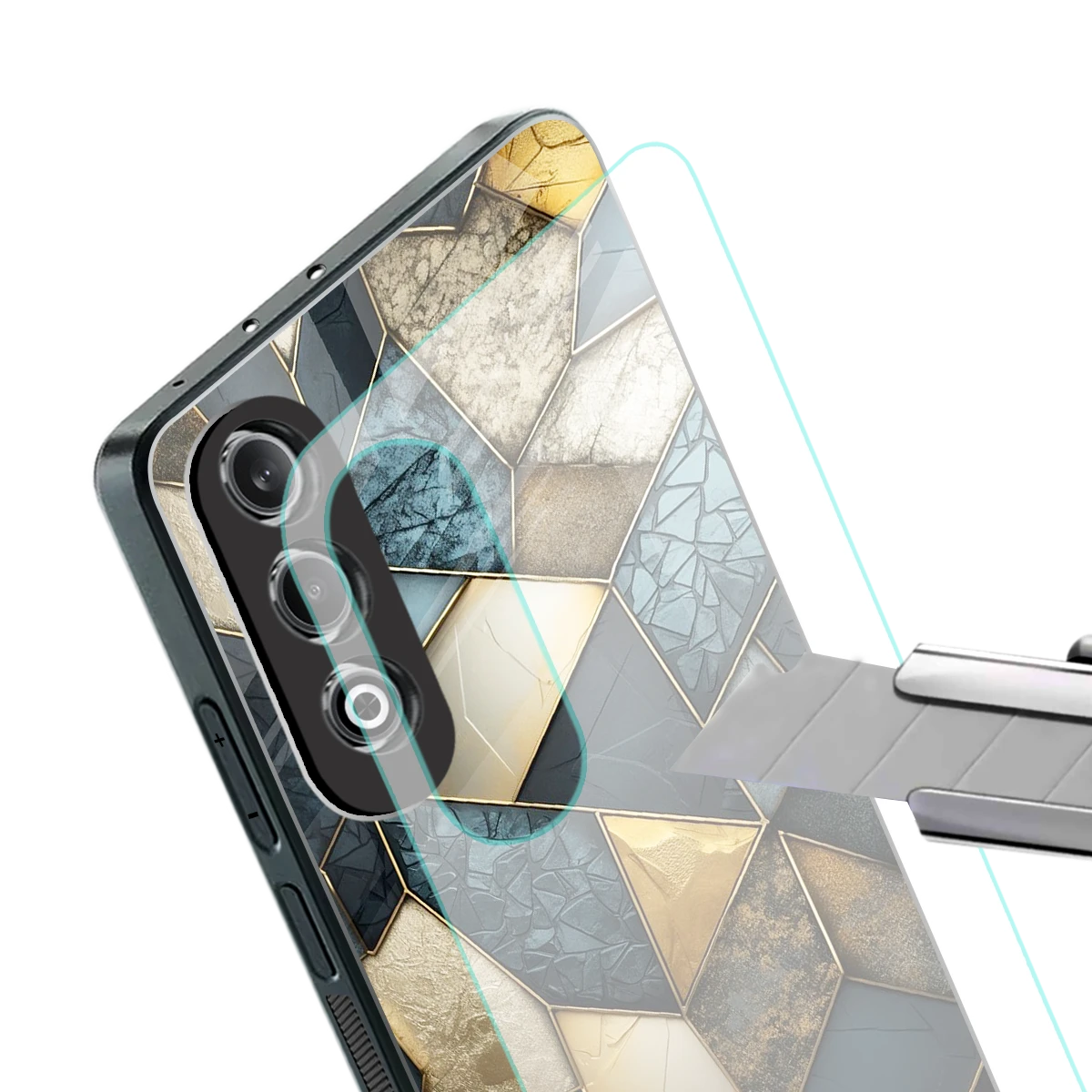 Celestial Stone stylish phone case for oneplus nord ce 4 | glossy glass and slim fit