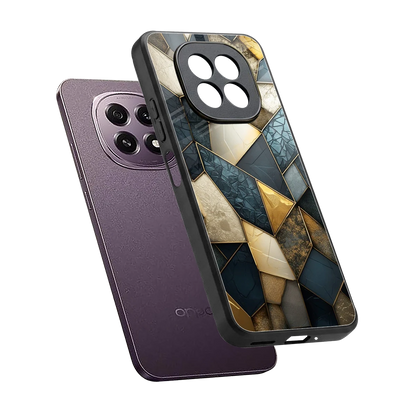 Celestial Stone sleek oppo f29 5g cover with tempered glass back and TPU edges