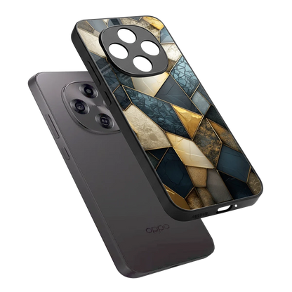 Celestial Stone sleek oppo f31 pro 5g cover with tempered glass back and TPU edges