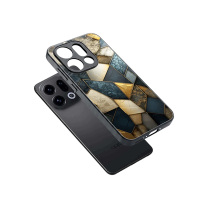 Celestial Stone sleek oppo find x9 cover with tempered glass back and TPU edges