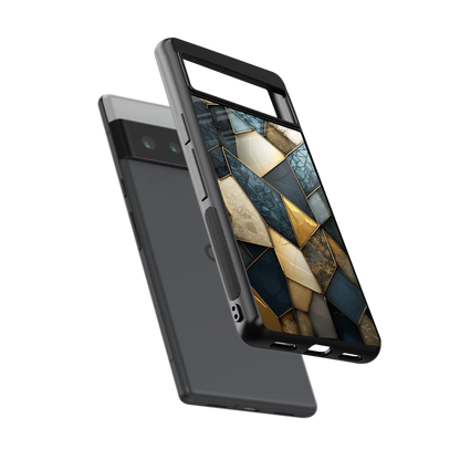 Celestial Stone sleek google pixel 6 pro cover with tempered glass back and TPU edges