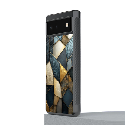 Celestial Stone stylish phone case for google pixel 6a | glossy glass and slim fit
