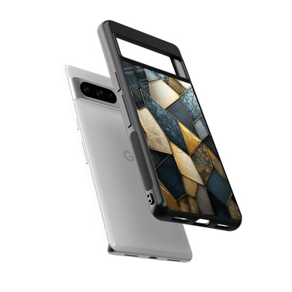 Celestial Stone sleek google pixel 8 pro cover with tempered glass back and TPU edges
