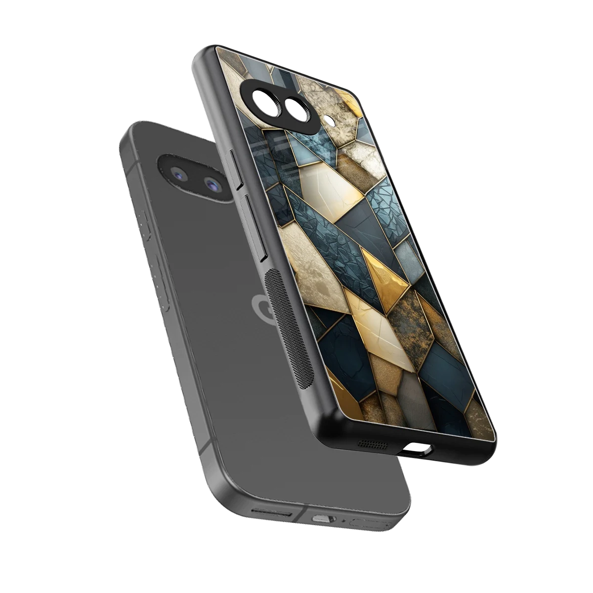 Celestial Stone sleek google pixel 10a cover with tempered glass back and TPU edges