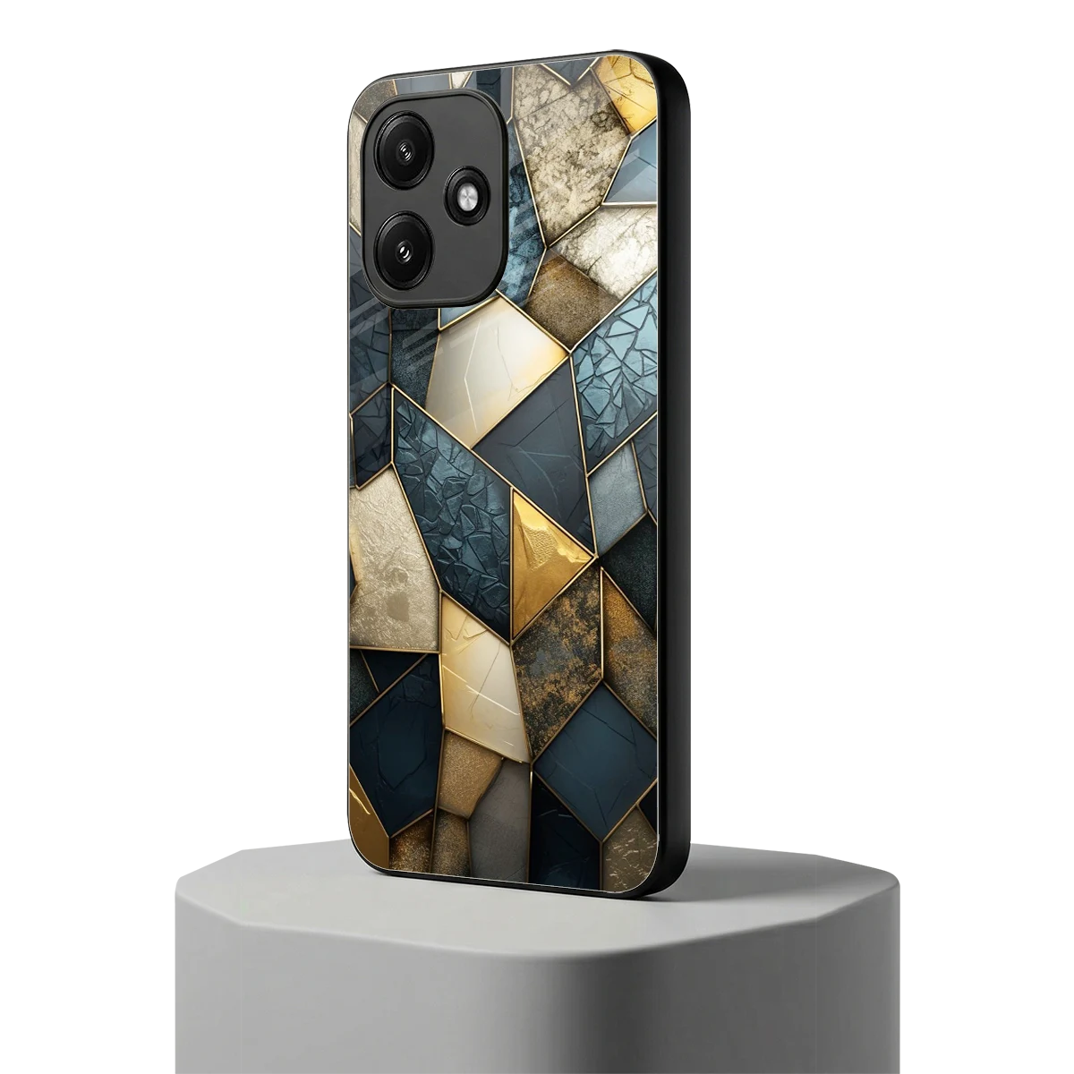 Celestial Stone redmi 12 5g mobile cover | shockproof glass phone case