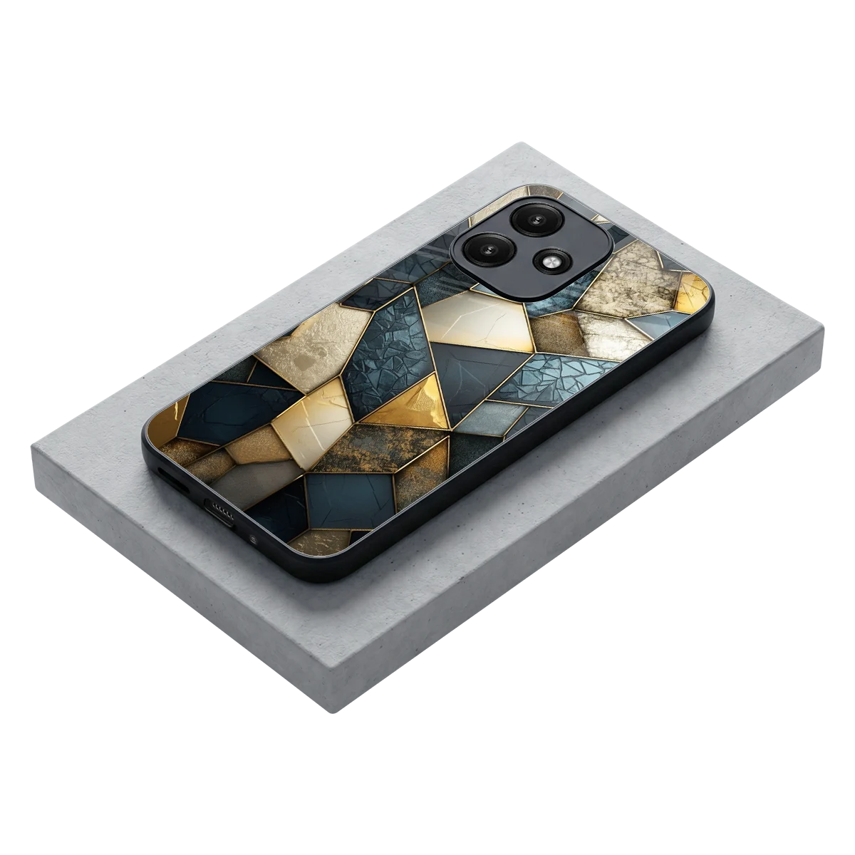 Celestial Stone stylish phone case for redmi 12 5g | glossy glass and slim fit