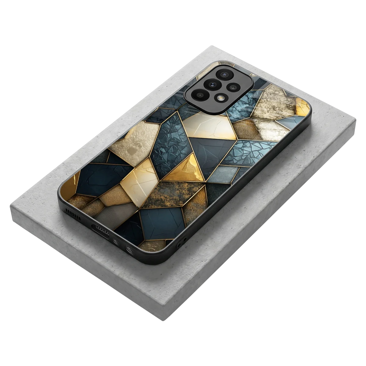 Celestial Stone stylish phone case for samsung galaxy a23 | glossy glass and slim fit