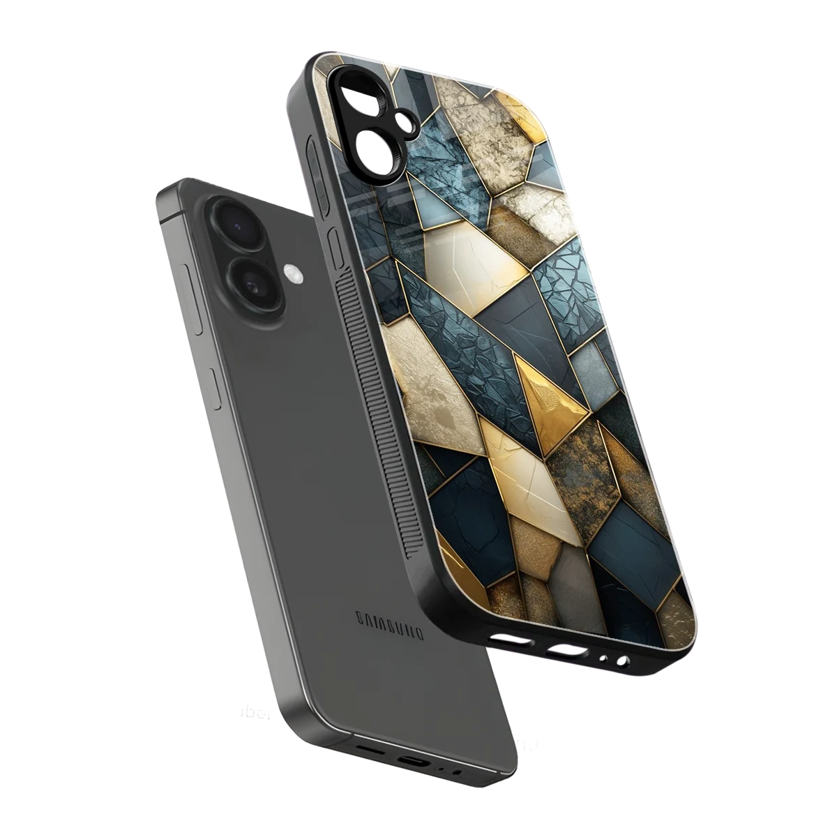 Celestial Stone sleek samsung galaxy a06 5g cover with tempered glass back and TPU edges