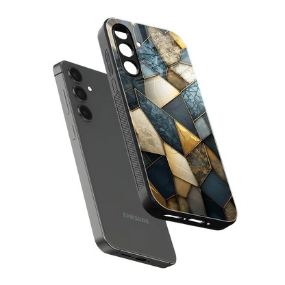 Celestial Stone sleek samsung galaxy a55 5g cover with tempered glass back and TPU edges