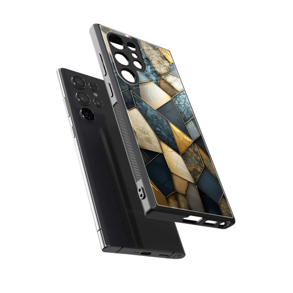 Celestial Stone sleek samsung galaxy s24 ultra cover with tempered glass back and TPU edges