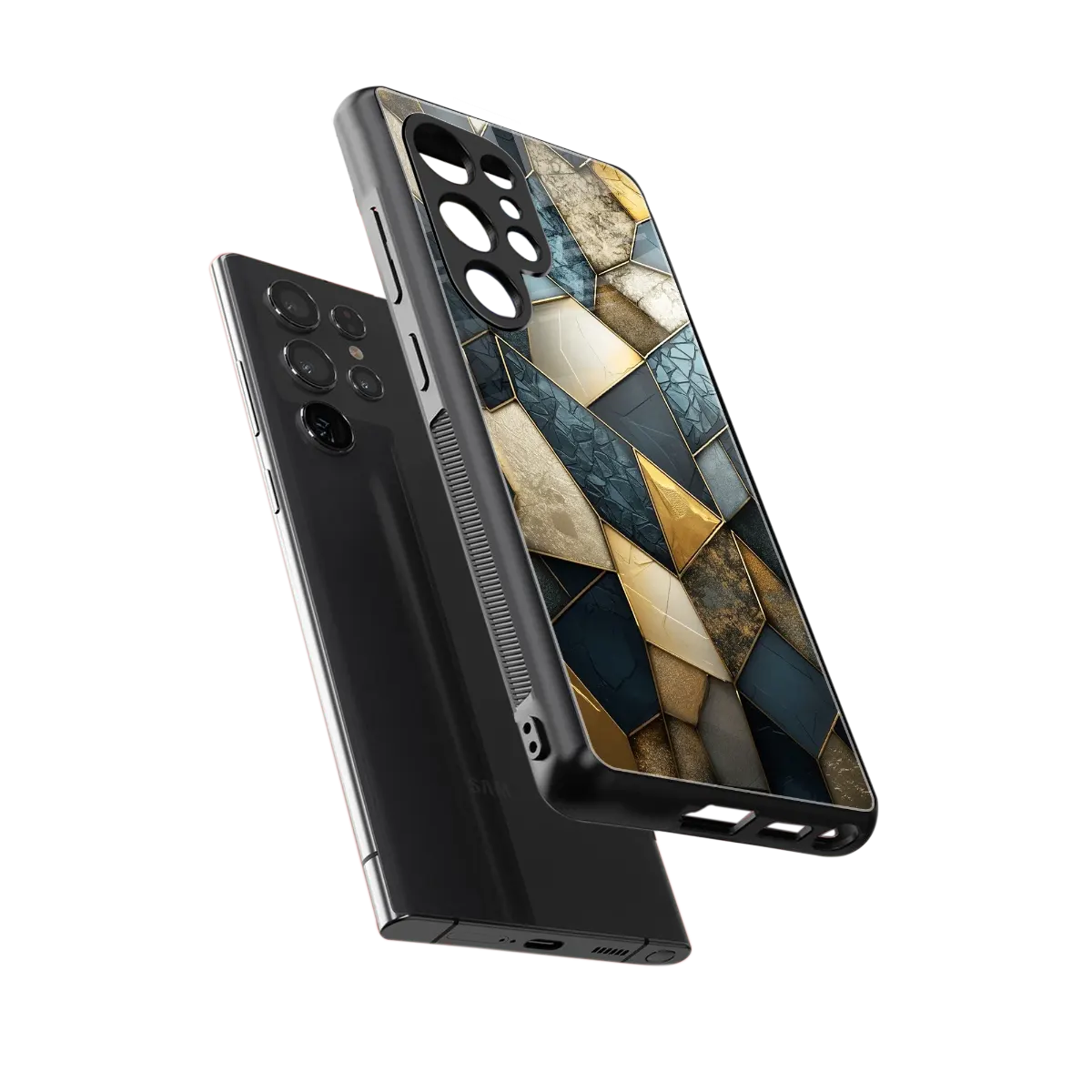 Celestial Stone sleek samsung galaxy s25 ultra cover with tempered glass back and TPU edges
