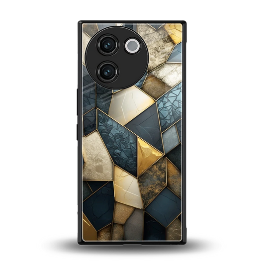 Celestial Stone back phone cover | glass case for vivo v30e