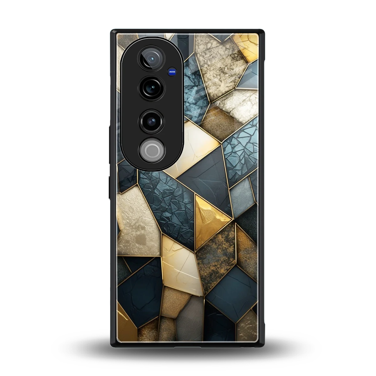Celestial Stone back phone cover | glass case for vivo v40 pro