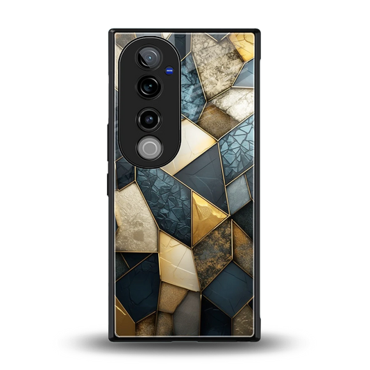 Celestial Stone back phone cover | glass case for vivo v40 pro