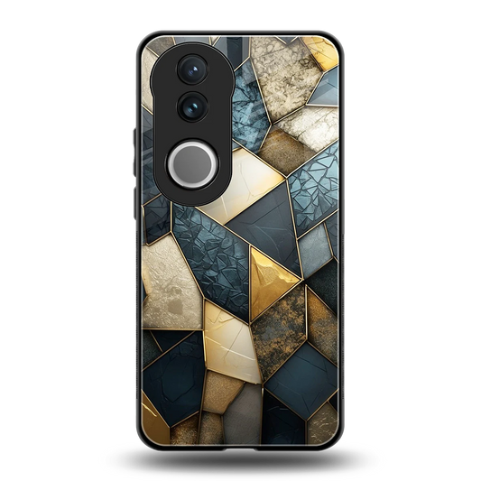 Celestial Stone back phone cover | glass case for vivo v50