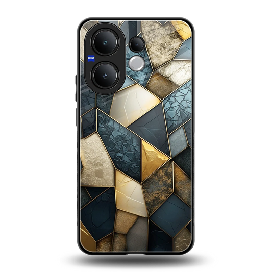 Celestial Stone back phone cover | glass case for vivo v60