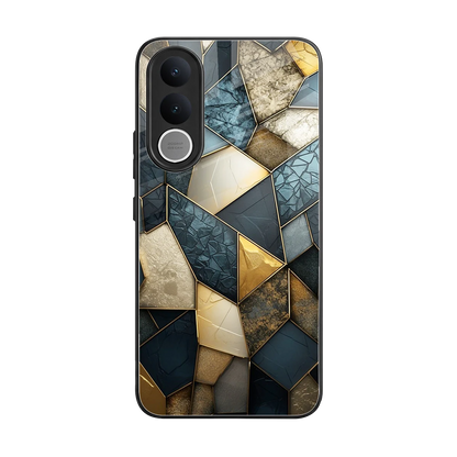 Celestial Stone back phone cover | glass case for vivo v70 fe
