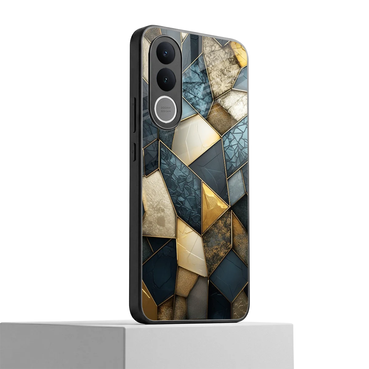 Celestial Stone vivo v70 fe mobile cover | shockproof glass phone case