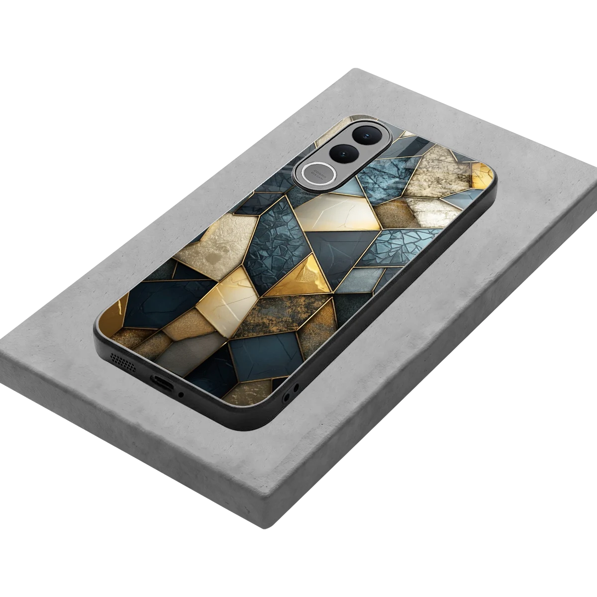 Celestial Stone stylish phone case for vivo v70 fe | glossy glass and slim fit