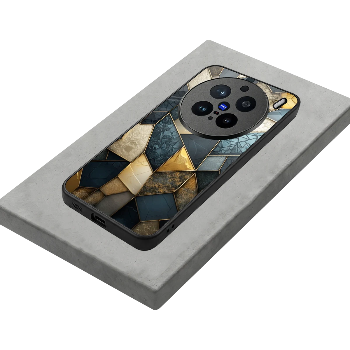 Celestial Stone stylish phone case for vivo x200 pro | glossy glass and slim fit