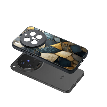 Celestial Stone sleek vivo x300 pro cover with tempered glass back and TPU edges