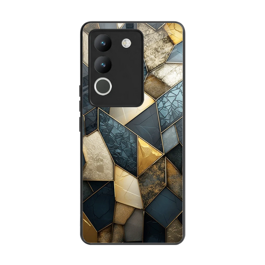 Celestial Stone back phone cover | glass case for vivo y200 5g