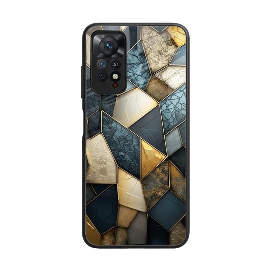 Celestial Stone back phone cover | glass case for redmi note 11 pro