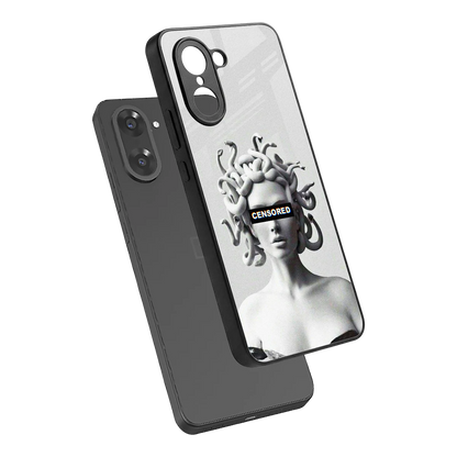 Censored sleek oneplus nord ce5 5g cover with tempered glass back and TPU edges